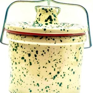 Stoneware Cheese Spread Crock with Bale Latch