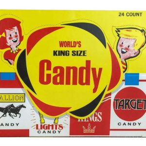 World's King Size Candy Cigarettes 24 Count PRICE:  $1.09 PER BOX